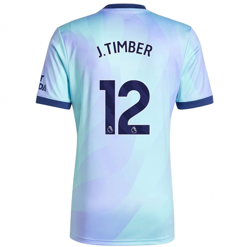 Danxen Niño Camiseta Jurrien Timber #12 Agua Equipación Tercera 2024/25 La Camisa