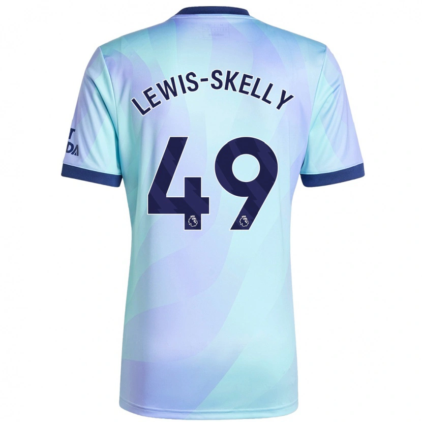 Danxen Niño Camiseta Myles Lewis-Skelly #49 Agua Equipación Tercera 2024/25 La Camisa