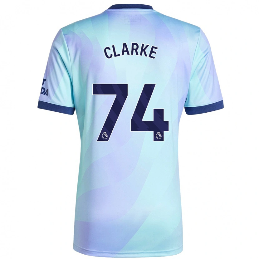 Danxen Niño Camiseta Brayden Clarke #74 Agua Equipación Tercera 2024/25 La Camisa