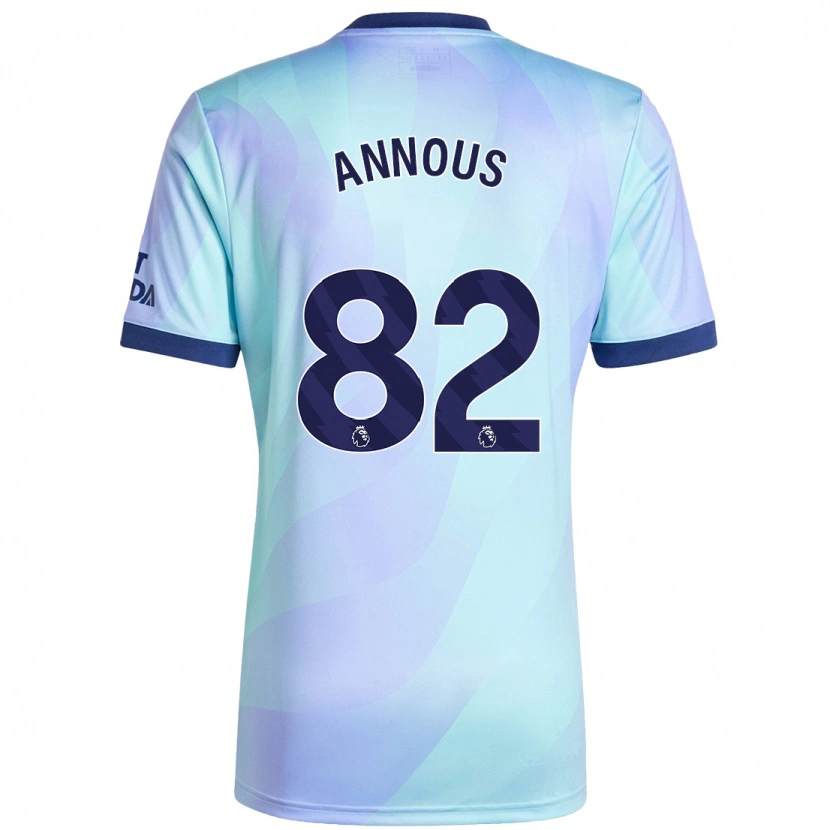 Danxen Niño Camiseta Andre Annous #82 Agua Equipación Tercera 2024/25 La Camisa