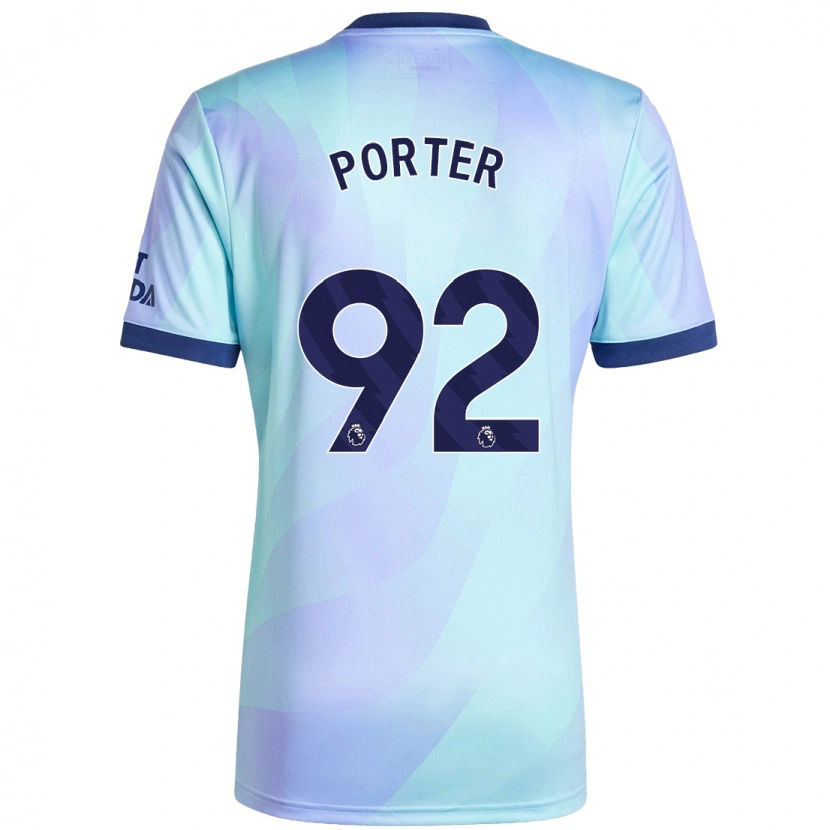 Danxen Niño Camiseta Jack Porter #92 Agua Equipación Tercera 2024/25 La Camisa