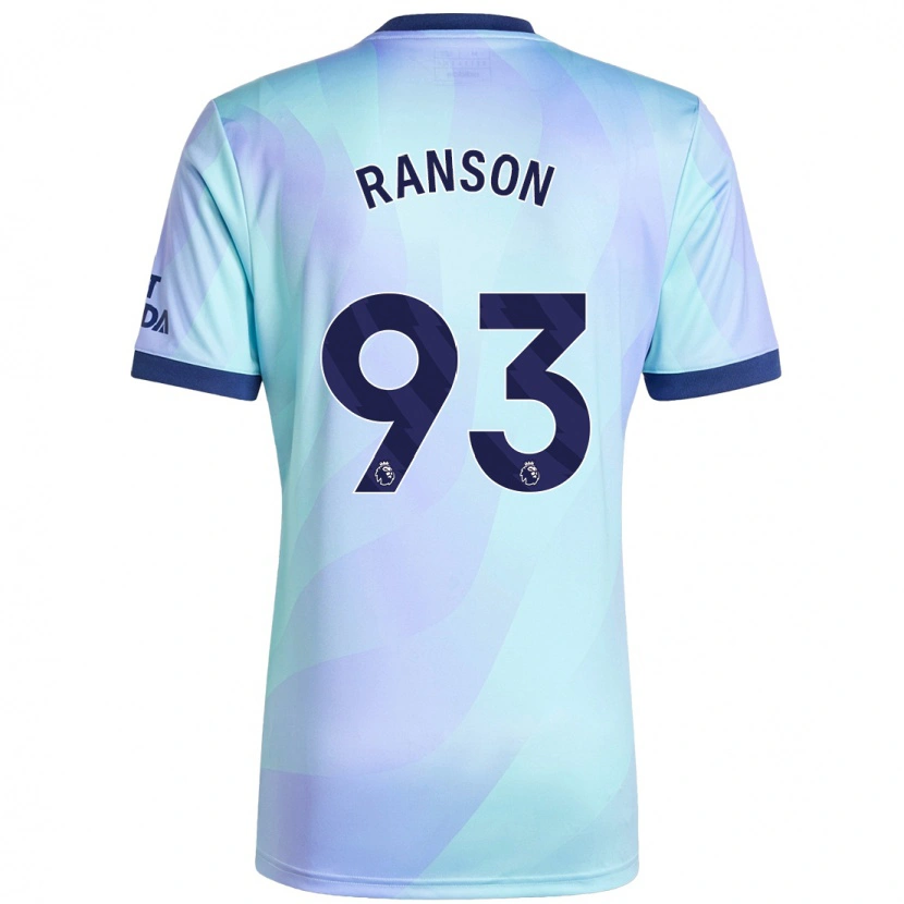 Danxen Niño Camiseta Khari Ranson #93 Agua Equipación Tercera 2024/25 La Camisa