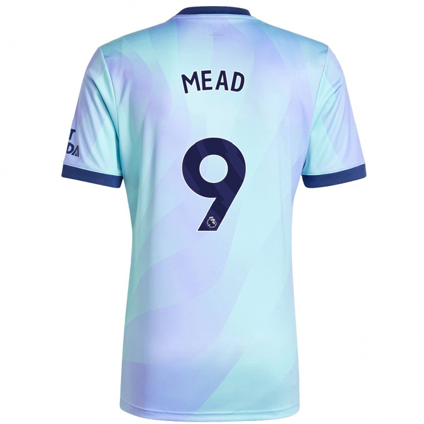 Danxen Niño Camiseta Beth Mead #9 Agua Equipación Tercera 2024/25 La Camisa