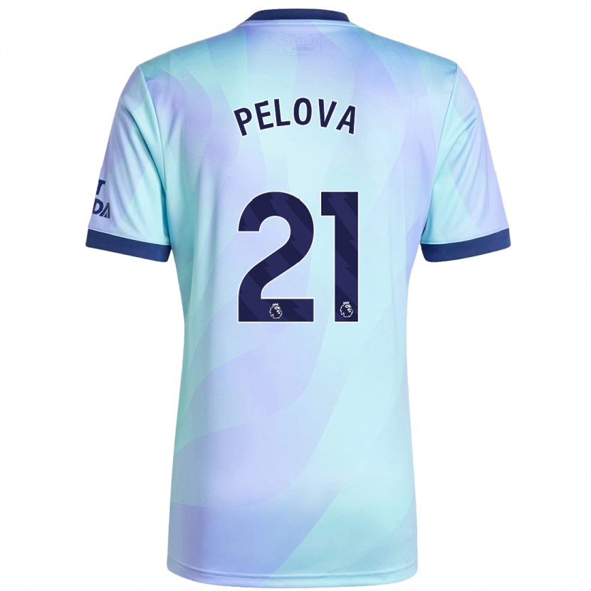 Danxen Niño Camiseta Victoria Pelova #21 Agua Equipación Tercera 2024/25 La Camisa