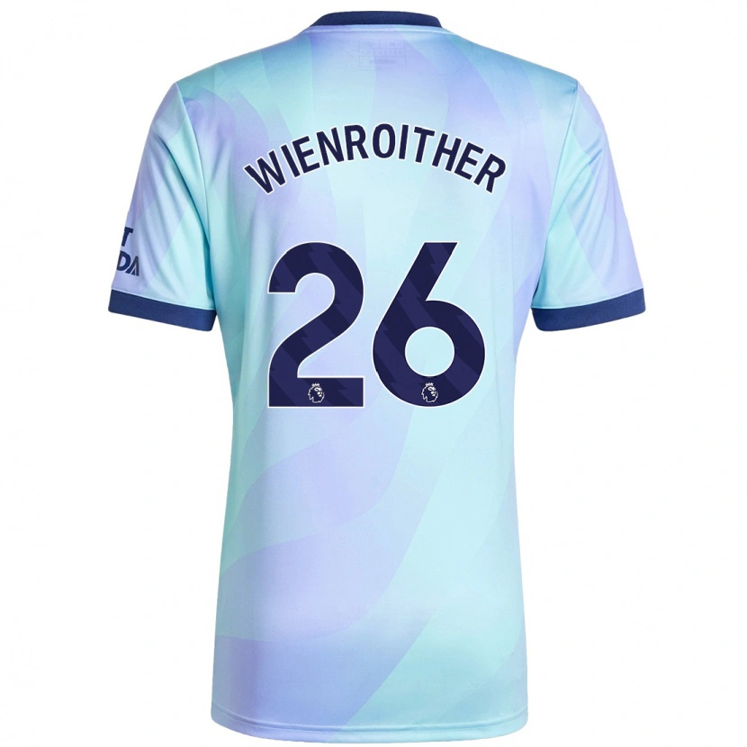 Danxen Niño Camiseta Laura Wienroither #26 Agua Equipación Tercera 2024/25 La Camisa