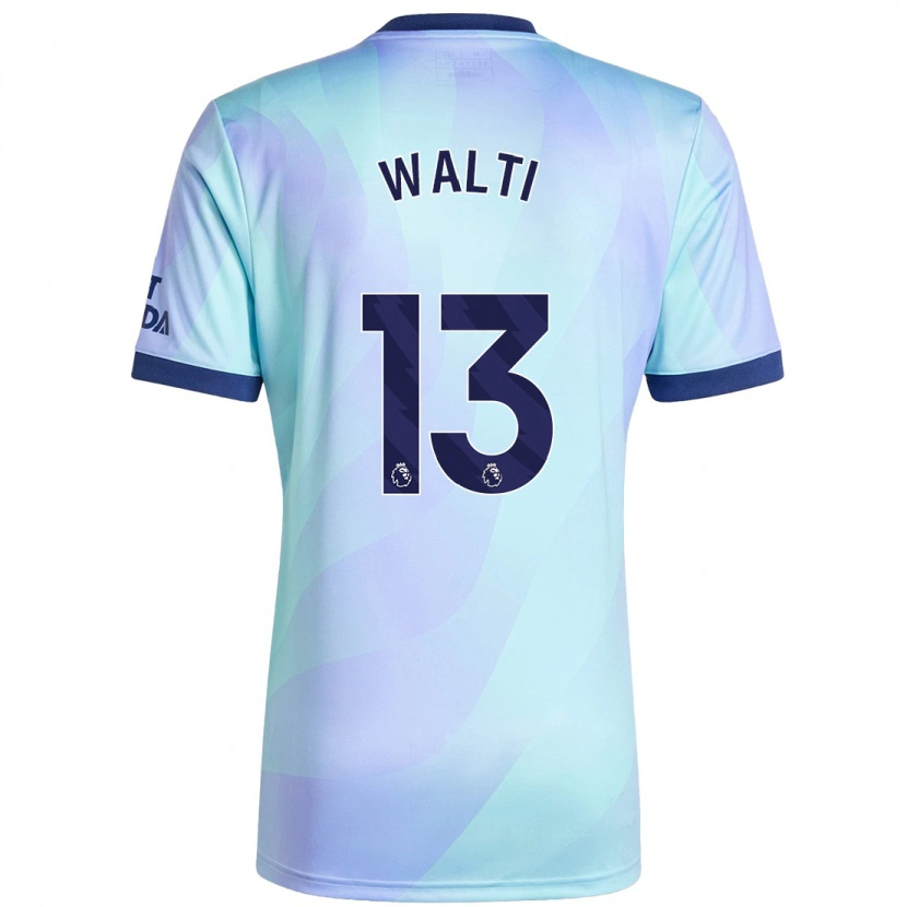 Danxen Niño Camiseta Lia Walti #13 Agua Equipación Tercera 2024/25 La Camisa