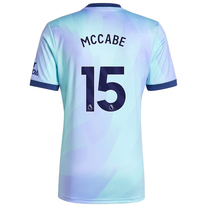 Danxen Niño Camiseta Katie Mccabe #15 Agua Equipación Tercera 2024/25 La Camisa