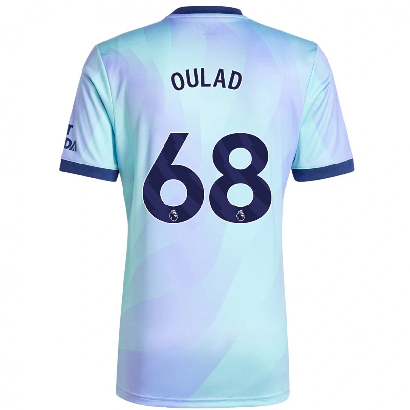 Danxen Niño Camiseta Salah-Eddine Oulad M'hand #68 Agua Equipación Tercera 2024/25 La Camisa