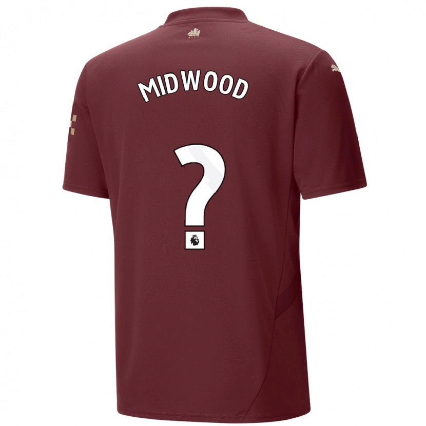 Danxen Niño Camiseta Kylan Midwood #0 Granate Equipación Tercera 2024/25 La Camisa