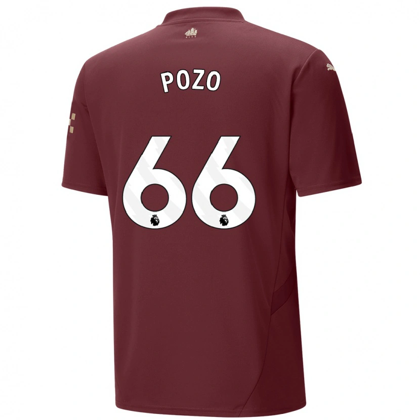 Danxen Niño Camiseta Iker Pozo #66 Granate Equipación Tercera 2024/25 La Camisa