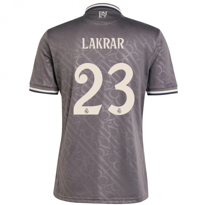 Danxen Niño Camiseta Maëlle Lakrar #23 Carbón Equipación Tercera 2024/25 La Camisa