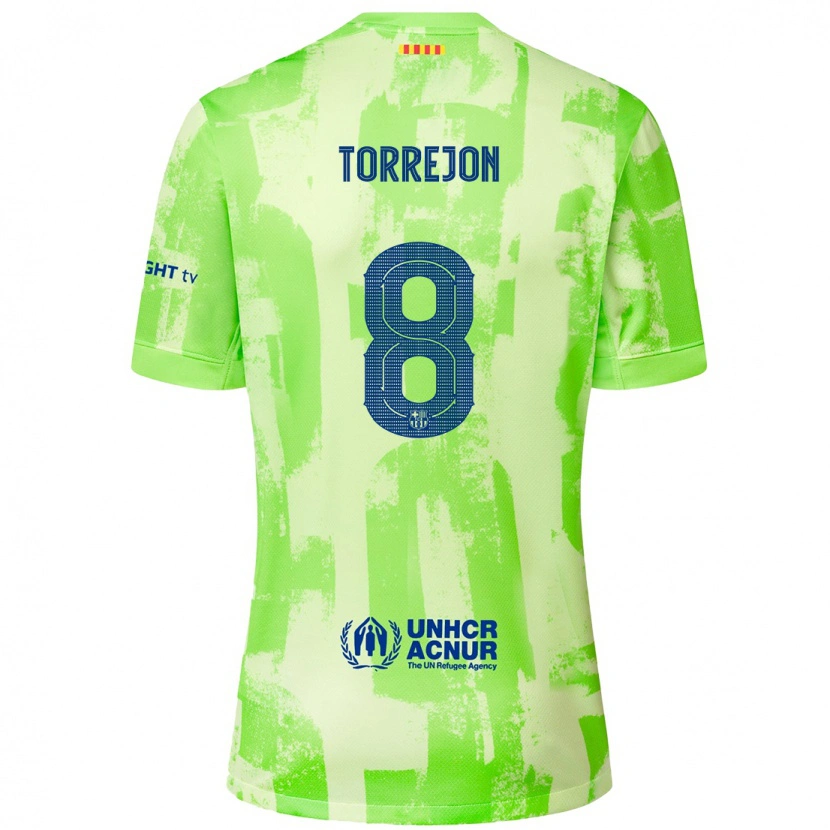 Danxen Niño Camiseta Marta Torrejón #8 Lima Equipación Tercera 2024/25 La Camisa