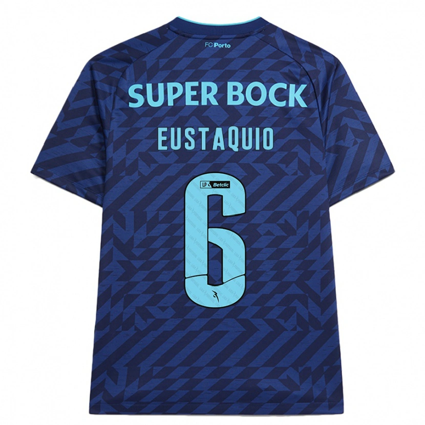 Danxen Niño Camiseta Stephen Eustaquio #6 Azul Marino Equipación Tercera 2024/25 La Camisa