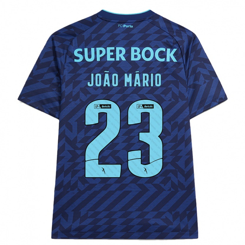 Danxen Niño Camiseta João Mário #23 Azul Marino Equipación Tercera 2024/25 La Camisa
