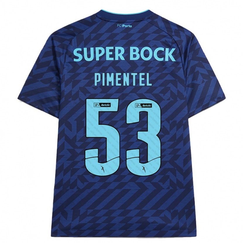 Danxen Niño Camiseta Eric Pimentel #53 Azul Marino Equipación Tercera 2024/25 La Camisa