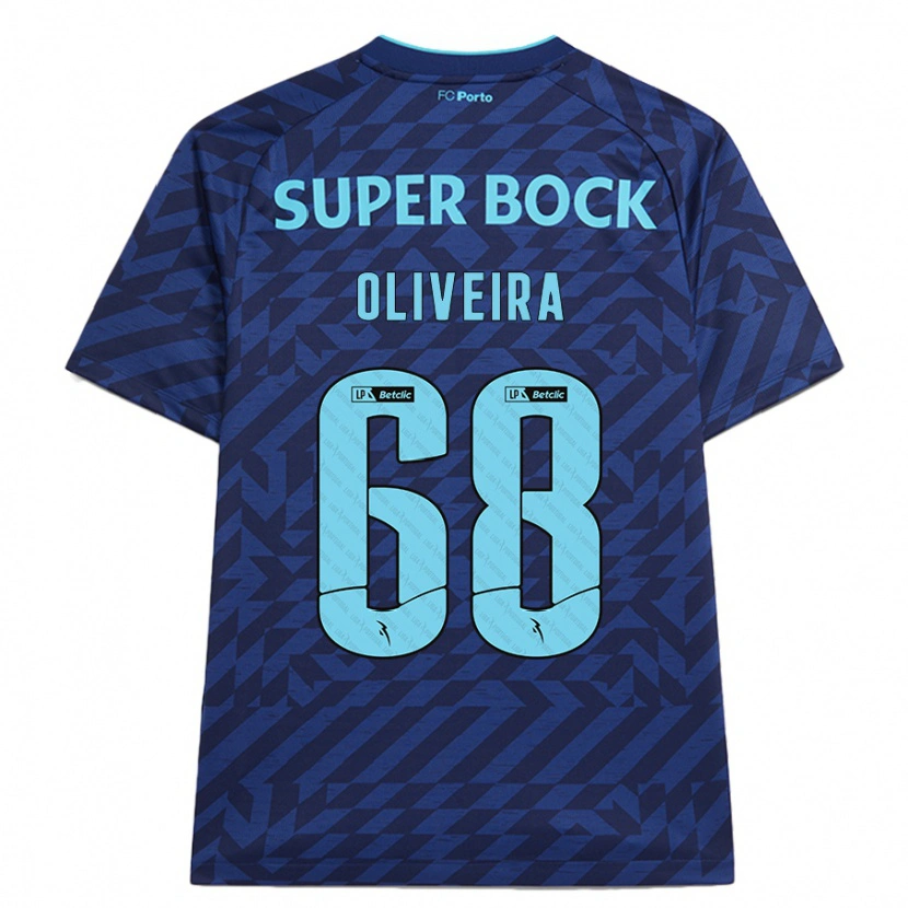 Danxen Niño Camiseta André Oliveira #68 Azul Marino Equipación Tercera 2024/25 La Camisa
