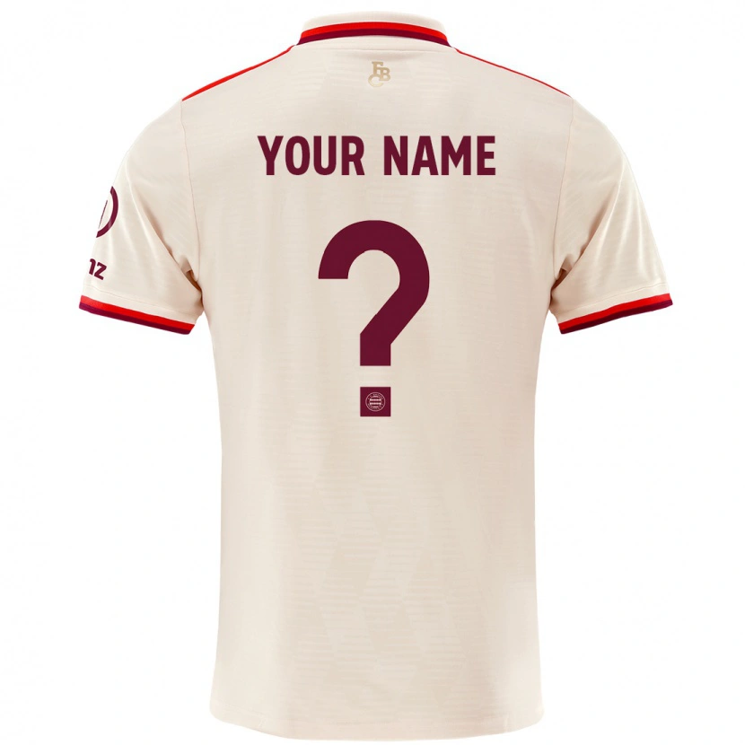 Danxen Niño Camiseta Su Nombre #0 Lino Equipación Tercera 2024/25 La Camisa