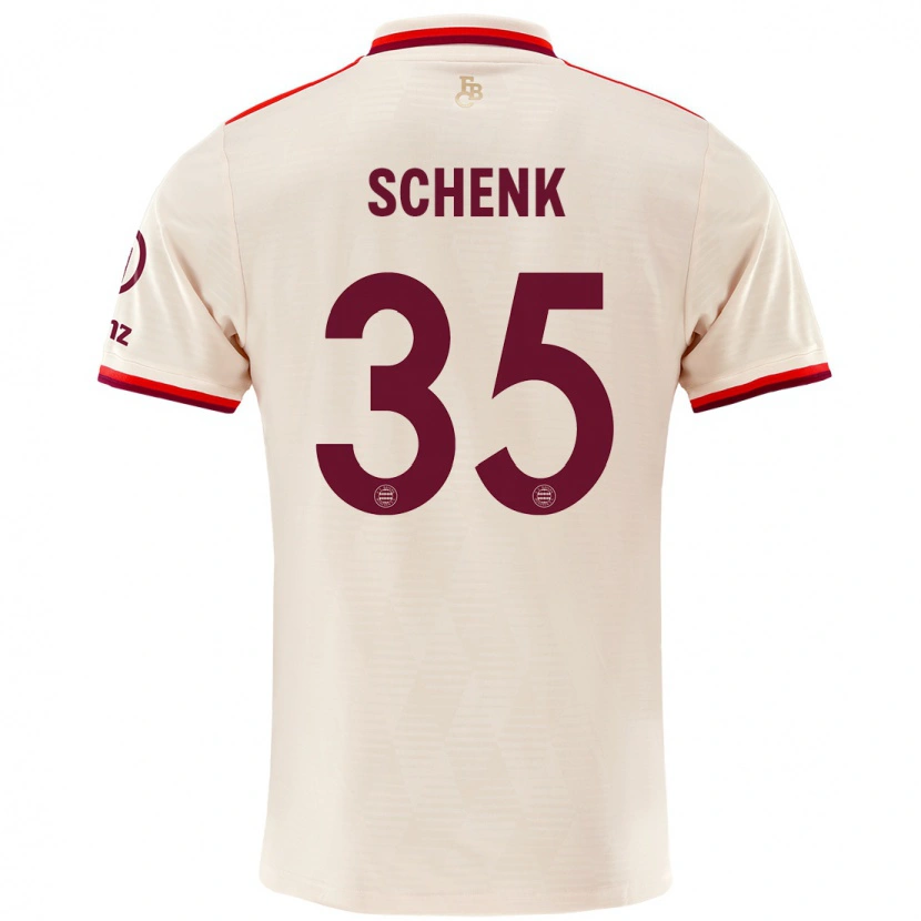 Danxen Niño Camiseta Johannes Schenk #35 Lino Equipación Tercera 2024/25 La Camisa
