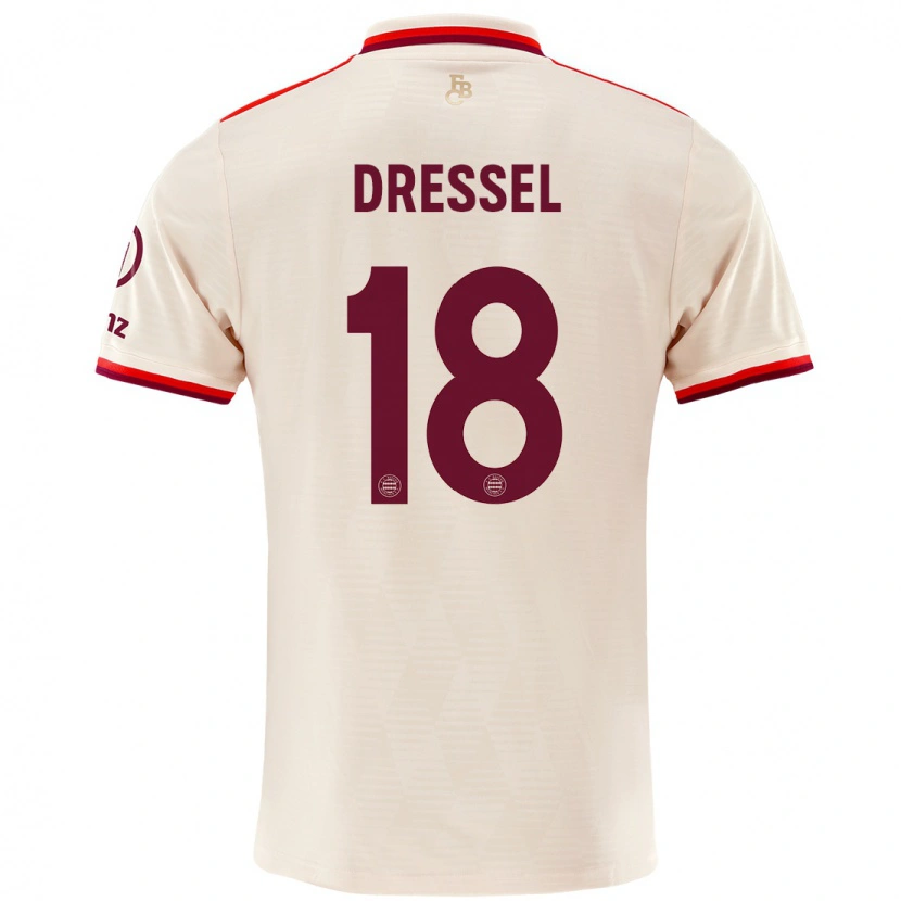 Danxen Niño Camiseta Timon Dressel #18 Lino Equipación Tercera 2024/25 La Camisa
