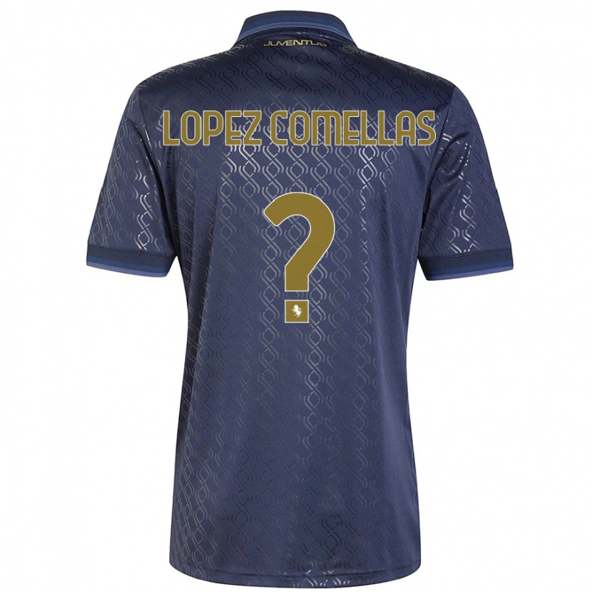 Danxen Niño Camiseta Ivan Lopez Comellas #0 Azul Marino Equipación Tercera 2024/25 La Camisa