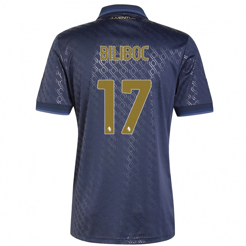 Danxen Niño Camiseta Lorenzo Biliboc #17 Azul Marino Equipación Tercera 2024/25 La Camisa