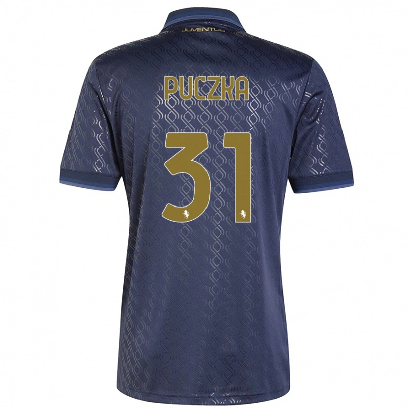 Danxen Niño Camiseta David Puczka #31 Azul Marino Equipación Tercera 2024/25 La Camisa