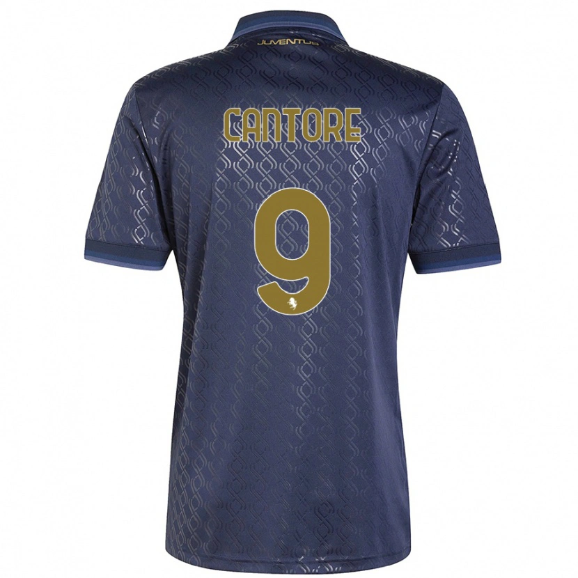 Danxen Niño Camiseta Sofia Cantore #9 Azul Marino Equipación Tercera 2024/25 La Camisa