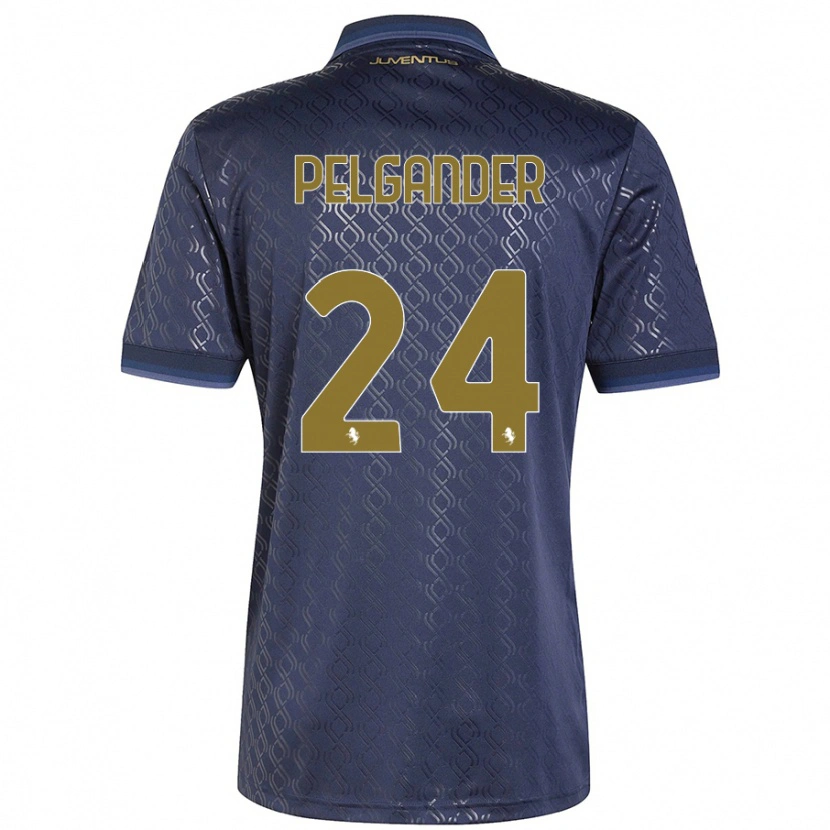 Danxen Niño Camiseta Elsa Pelgander #24 Azul Marino Equipación Tercera 2024/25 La Camisa