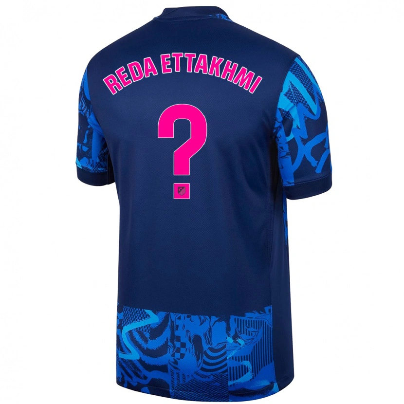 Danxen Niño Camiseta Mohamed Reda Ettakhmi #0 Azul Real Equipación Tercera 2024/25 La Camisa