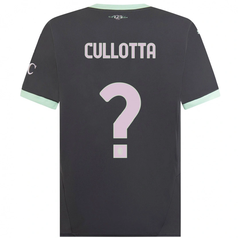 Danxen Niño Camiseta Andrea Cullotta #0 Gris Equipación Tercera 2024/25 La Camisa