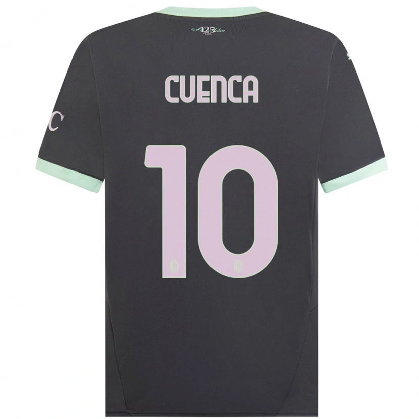 Danxen Niño Camiseta Hugo Cuenca #10 Gris Equipación Tercera 2024/25 La Camisa