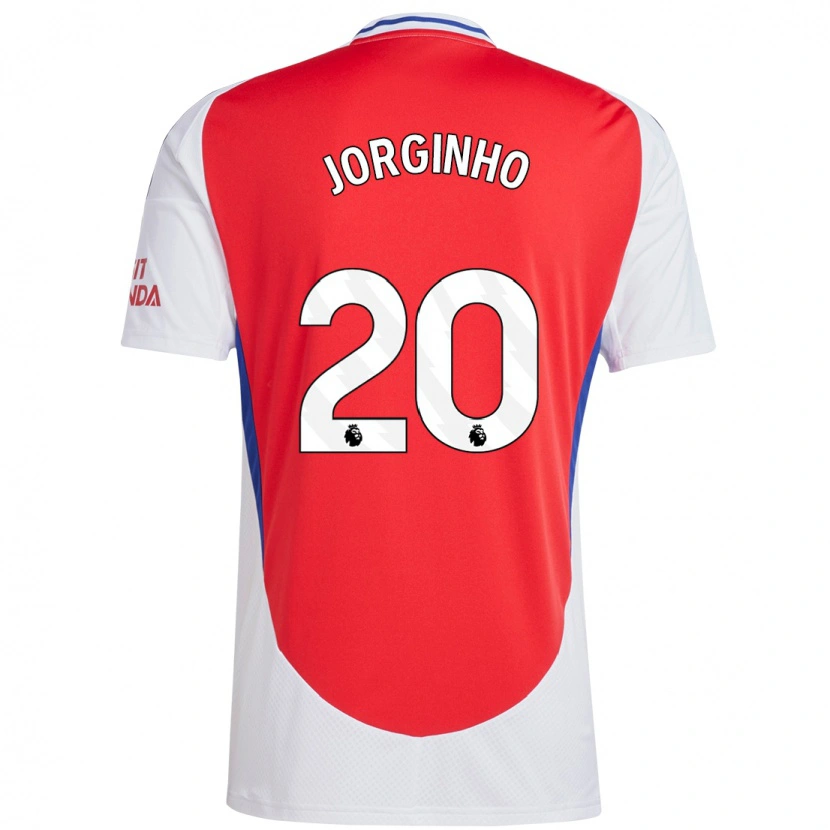 Danxen Hombre Camiseta Jorginho #20 Rojo Blanco 1ª Equipación 2024/25 La Camisa