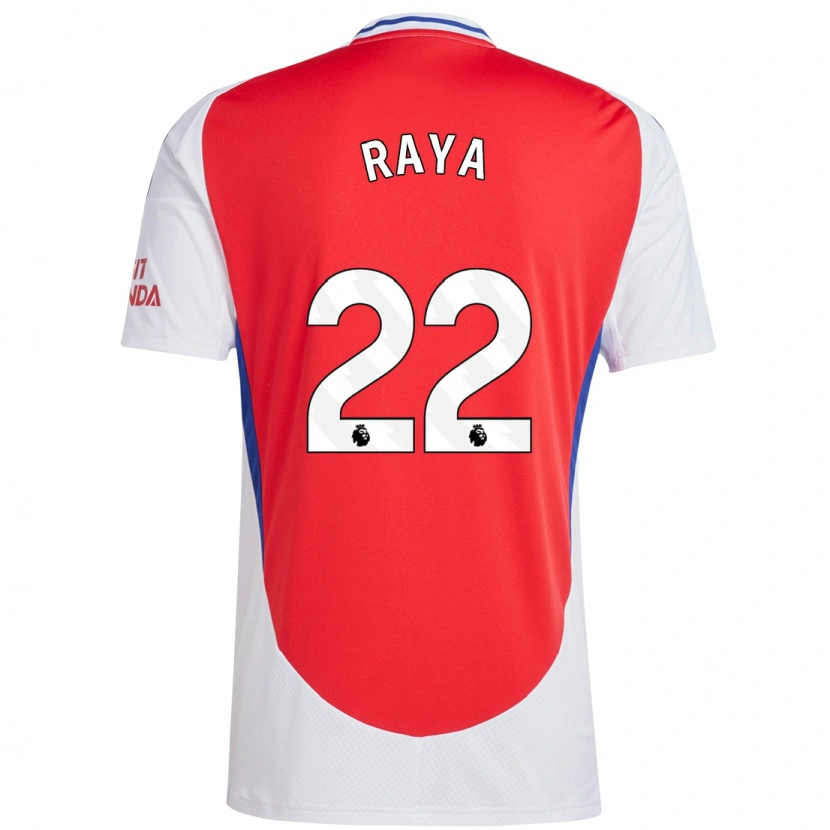 Danxen Hombre Camiseta David Raya #22 Rojo Blanco 1ª Equipación 2024/25 La Camisa
