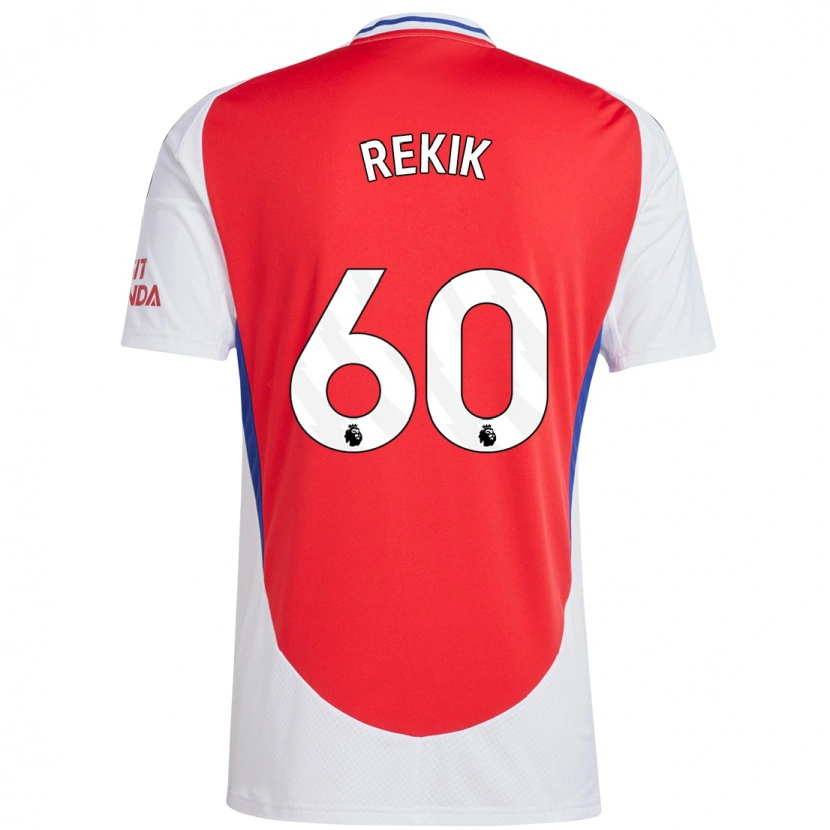 Danxen Hombre Camiseta Omar Rekik #60 Rojo Blanco 1ª Equipación 2024/25 La Camisa