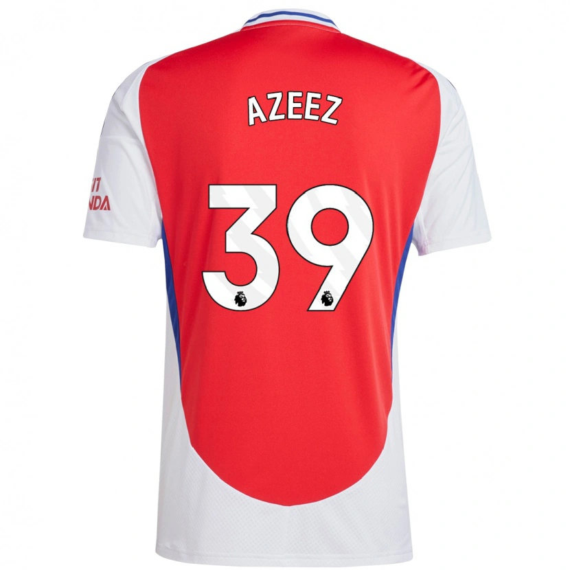 Danxen Hombre Camiseta Miguel Azeez #39 Rojo Blanco 1ª Equipación 2024/25 La Camisa