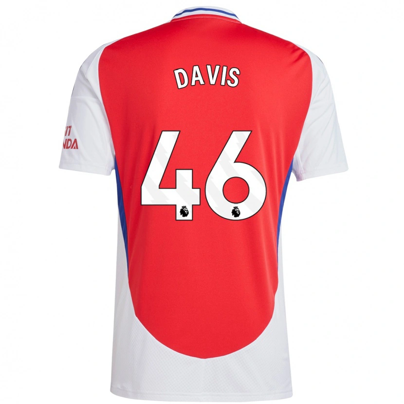 Danxen Hombre Camiseta Timi Davis #46 Rojo Blanco 1ª Equipación 2024/25 La Camisa