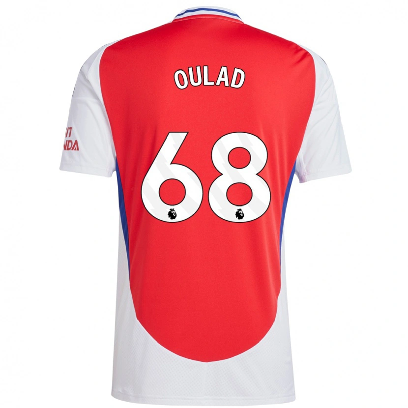 Danxen Hombre Camiseta Salah-Eddine Oulad M'hand #68 Rojo Blanco 1ª Equipación 2024/25 La Camisa