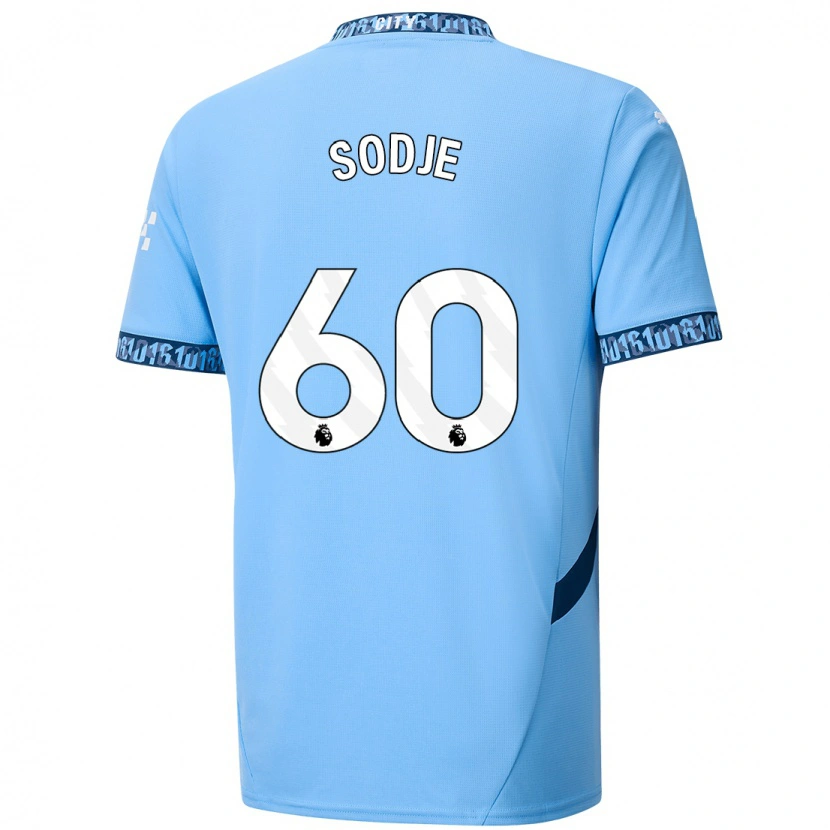 Danxen Hombre Camiseta Tai Sodje #60 Azul Marino 1ª Equipación 2024/25 La Camisa