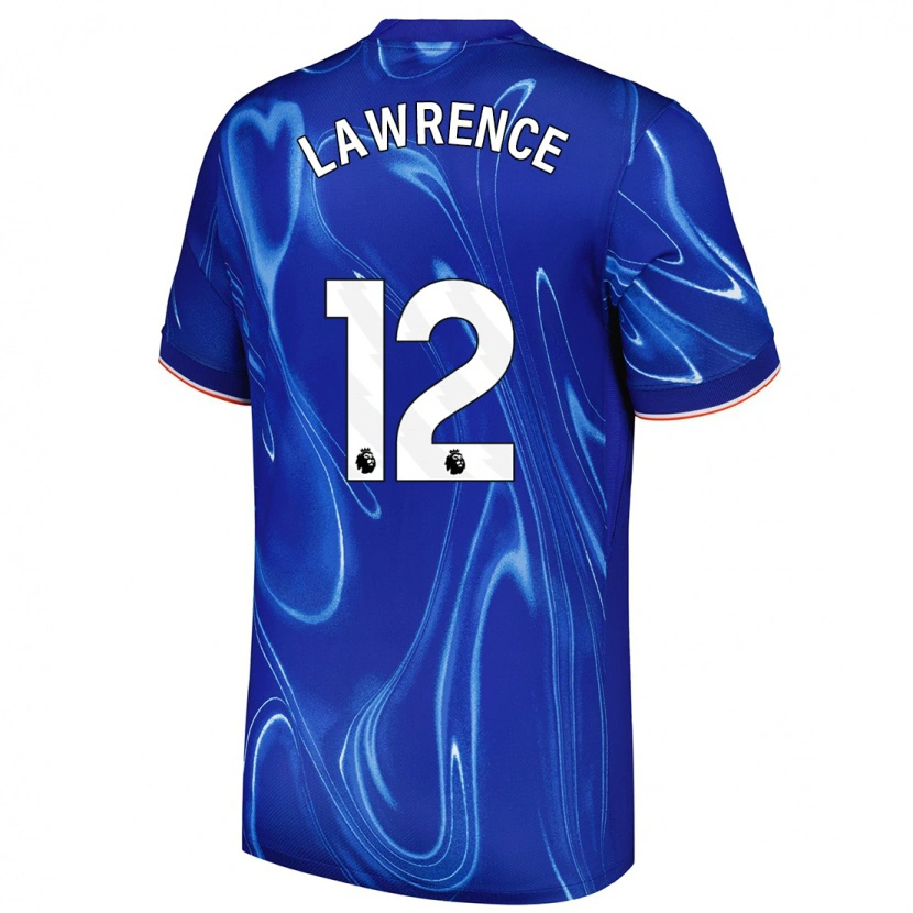 Danxen Hombre Camiseta Ashley Lawrence #12 Azul Blanco 1ª Equipación 2024/25 La Camisa