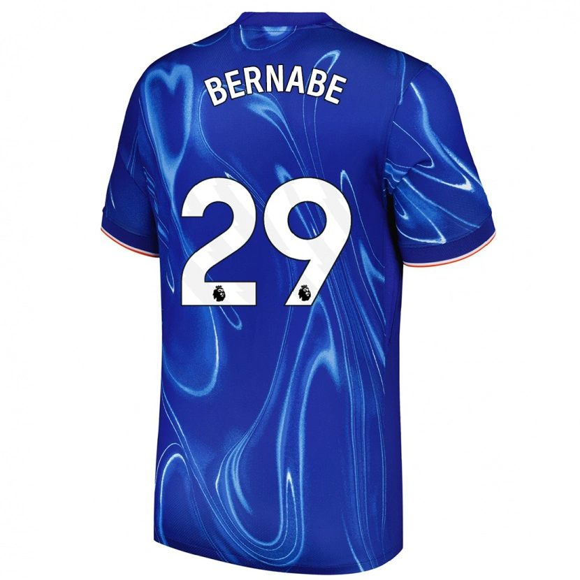 Danxen Hombre Camiseta Alejandra Bernabé #29 Azul Blanco 1ª Equipación 2024/25 La Camisa