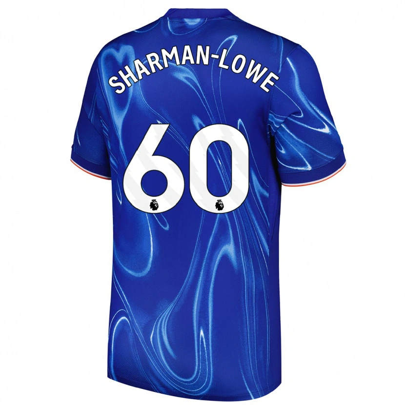 Danxen Hombre Camiseta Teddy Sharman-Lowe #60 Azul Blanco 1ª Equipación 2024/25 La Camisa
