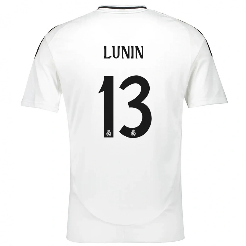 Danxen Hombre Camiseta Andriy Lunin #13 Blanco 1ª Equipación 2024/25 La Camisa