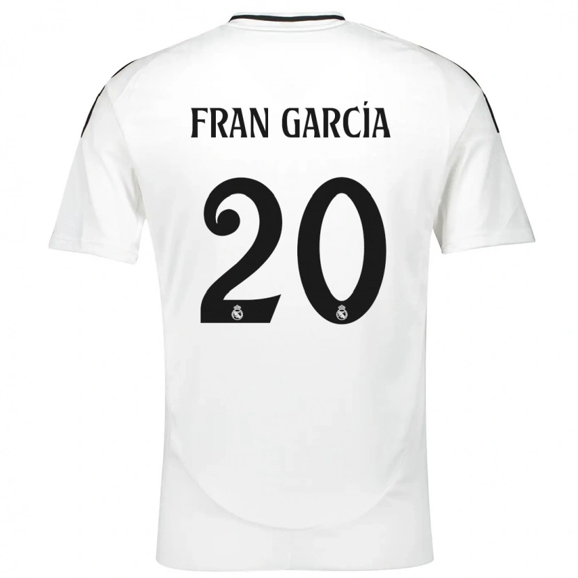 Danxen Hombre Camiseta Fran García #20 Blanco 1ª Equipación 2024/25 La Camisa