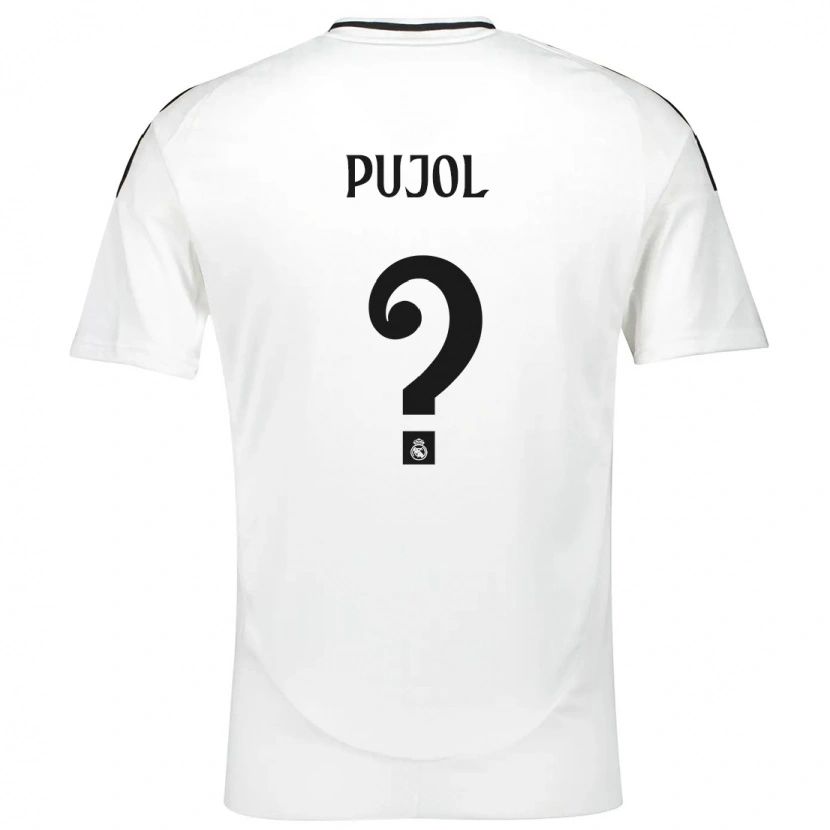 Danxen Hombre Camiseta Edgar Pujol #0 Blanco 1ª Equipación 2024/25 La Camisa
