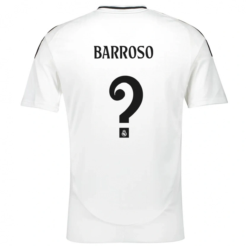 Danxen Hombre Camiseta Jaime Barroso #0 Blanco 1ª Equipación 2024/25 La Camisa