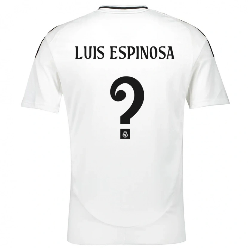 Danxen Hombre Camiseta José Luis Espinosa #0 Blanco 1ª Equipación 2024/25 La Camisa