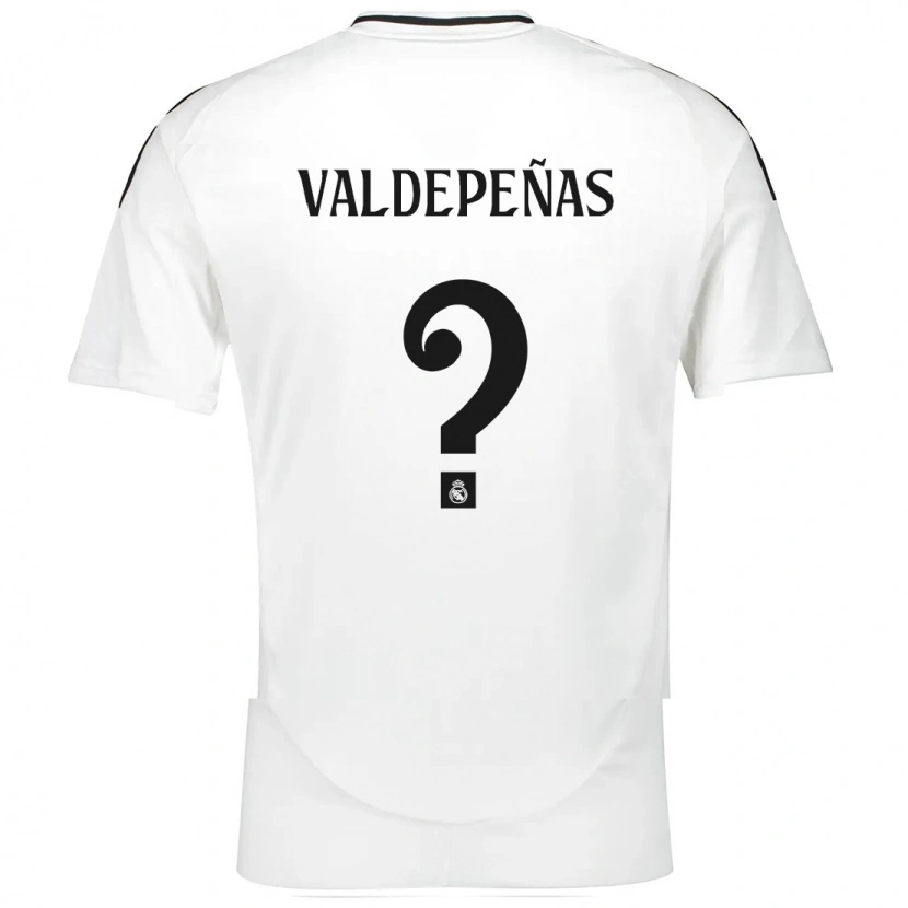 Danxen Hombre Camiseta Víctor Valdepeñas #0 Blanco 1ª Equipación 2024/25 La Camisa