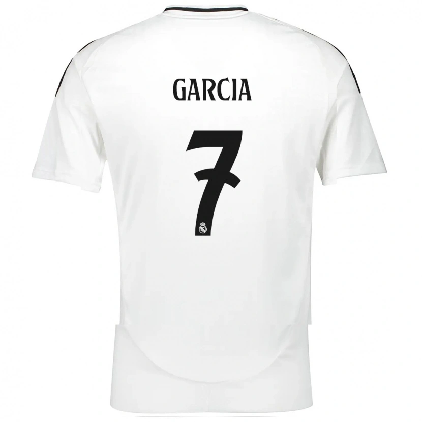 Danxen Hombre Camiseta Gonzalo García #7 Blanco 1ª Equipación 2024/25 La Camisa