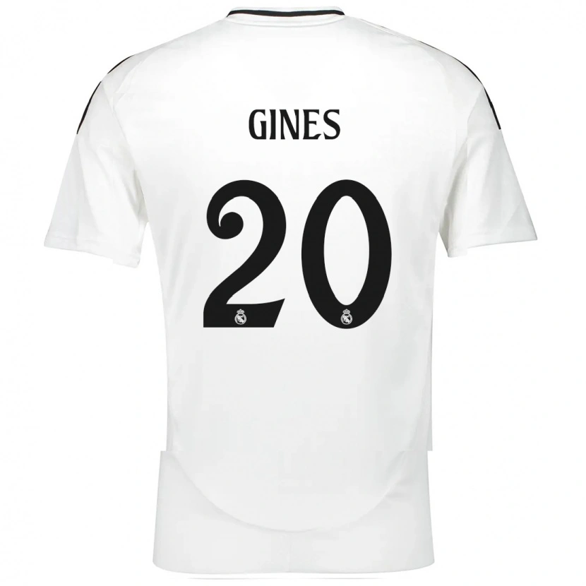 Danxen Hombre Camiseta Álvaro Ginés #20 Blanco 1ª Equipación 2024/25 La Camisa