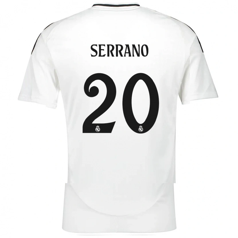 Danxen Hombre Camiseta Manu Serrano #20 Blanco 1ª Equipación 2024/25 La Camisa